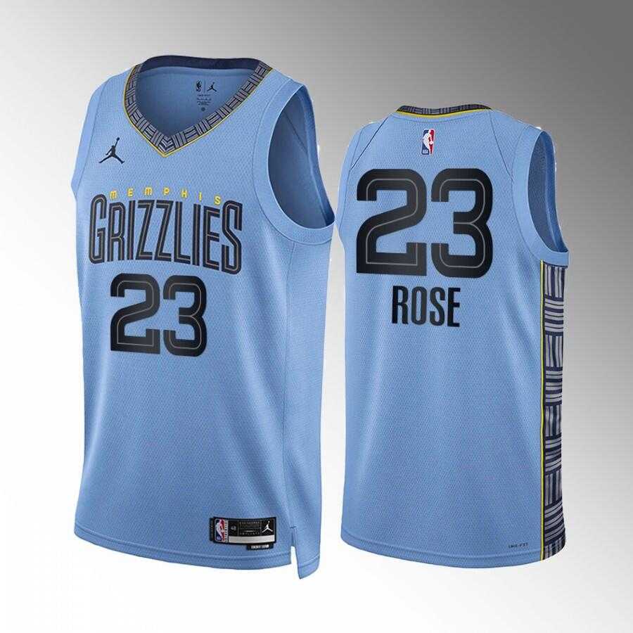 Men's Memphis Grizzlies #23 Derrick Rose Blue Statement Edition Stitched Basketball Jersey Dzhi ,We sell and wholesale Men's Memphis Grizzlies #23 Derrick Rose Blue Statement Edition Stitched Basketball Jersey Dzhi  on line form chian!